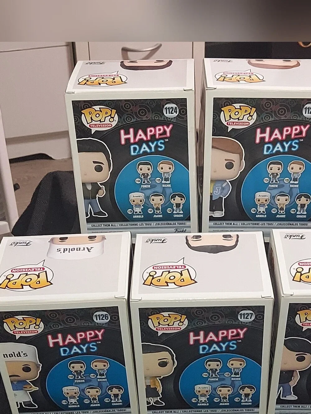 Funko Pop! Complete Mint (5) Piece Vaulted Set Television - Happy Days,